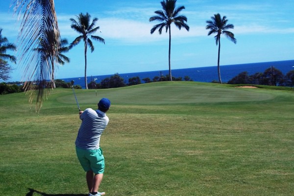 TC Trish and Charles golf